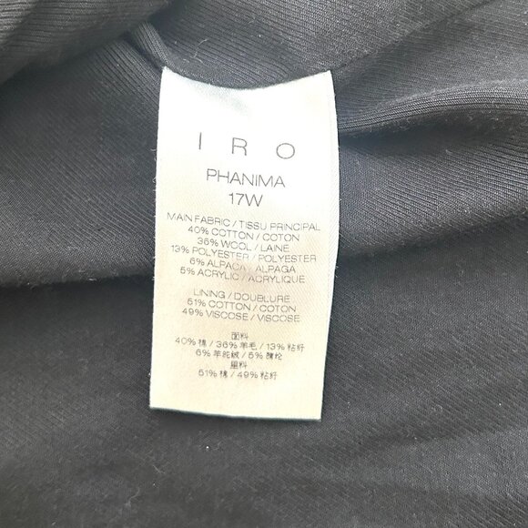 IRO Phanima Wool Boucle Oversized Coat in Grey Size XS 34 - Picture 9 of 11